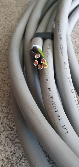Przewód, kabel miedź linka 5x6 13mb