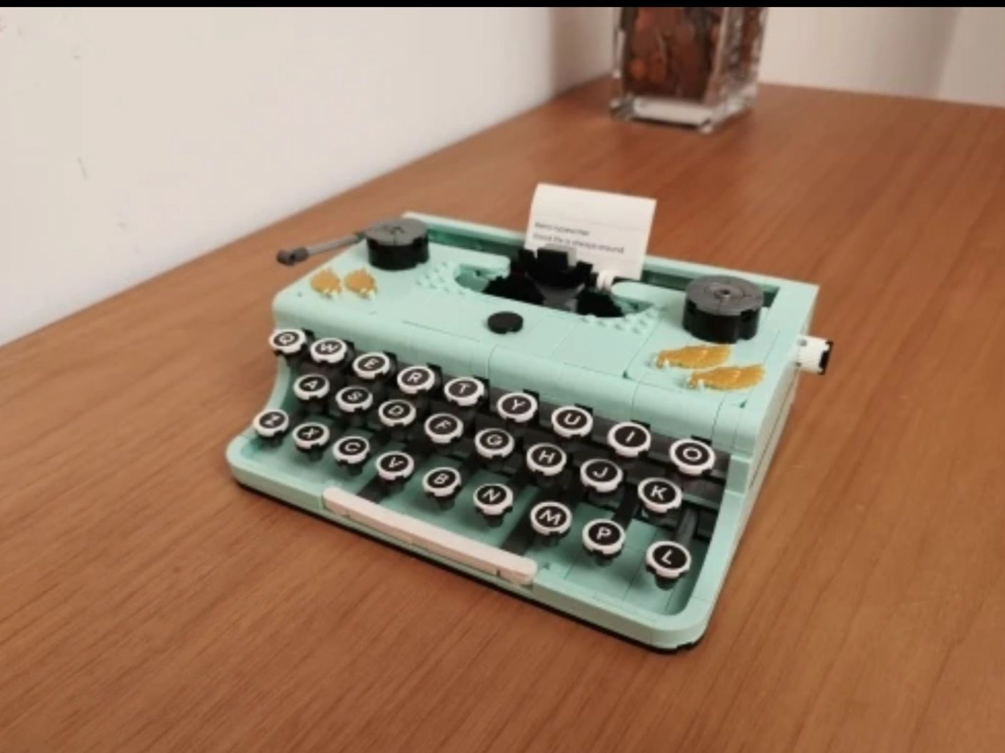 Klocki maszyna do pisania retro, 820 elementow
