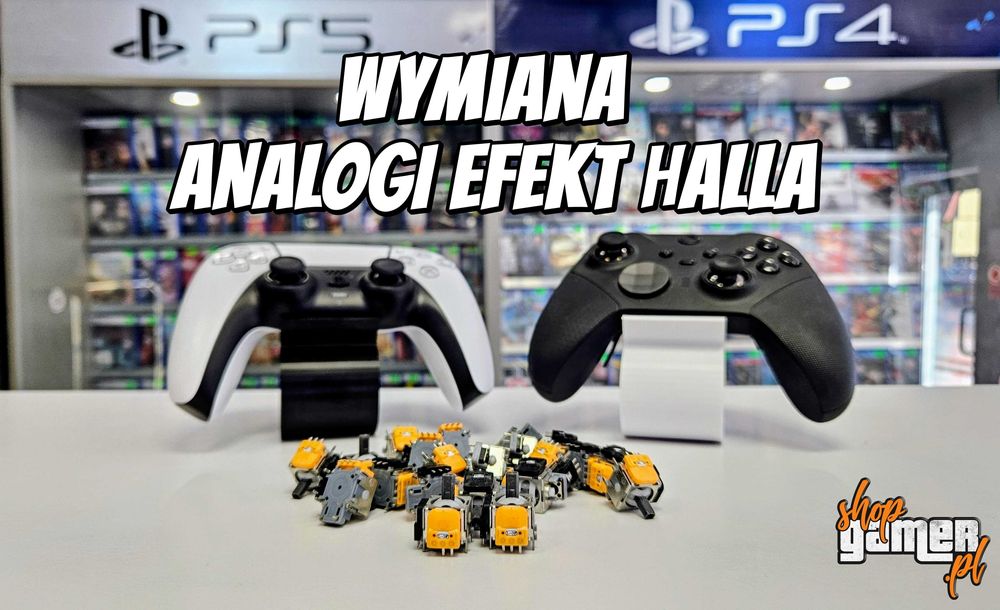 Analogi EFEKT HALLA wymiana od ręki PS4 PS5 XBOX ONE XSX wysyłka