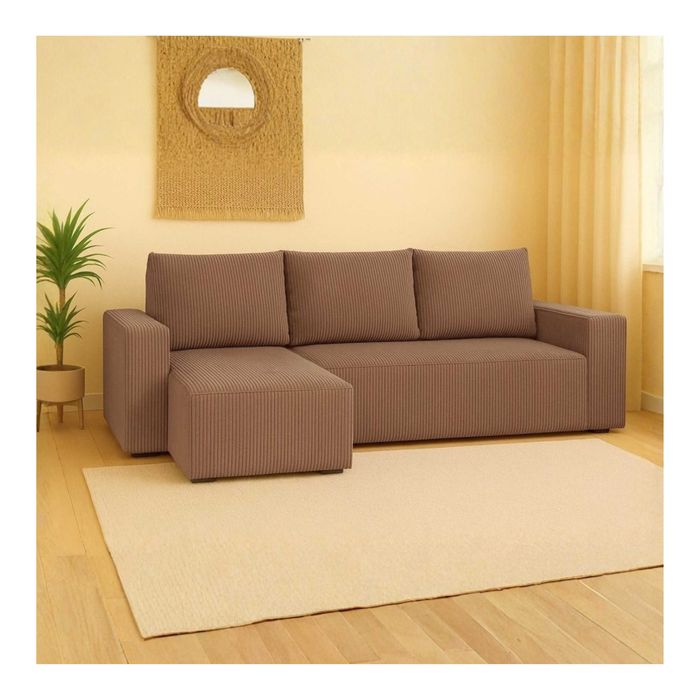 Nowoczesny narożnik rozkładany Luna L, szeroka gama kolorystyczna