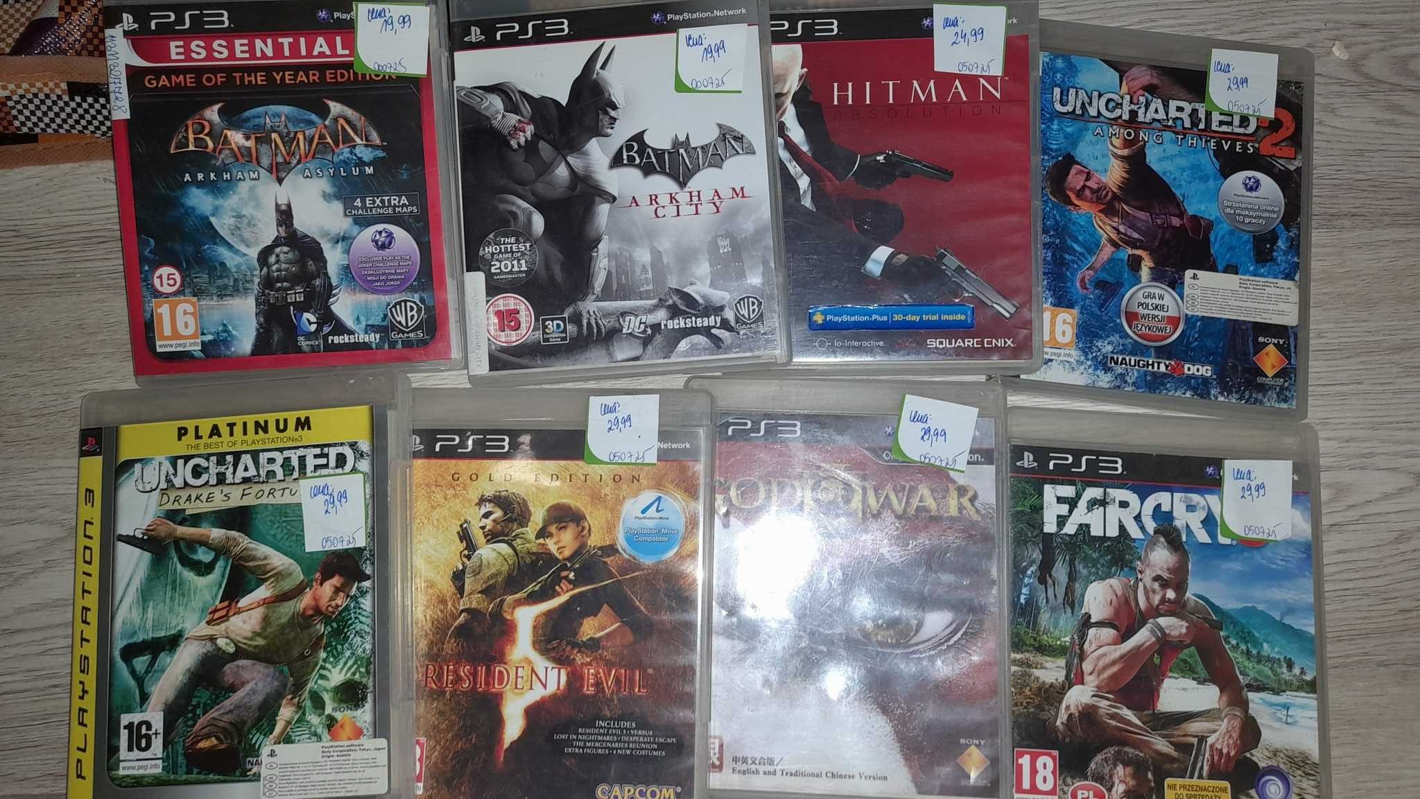 Sprzedam gry widoczne na zdjęciu, playstation 3, sklep Tychy