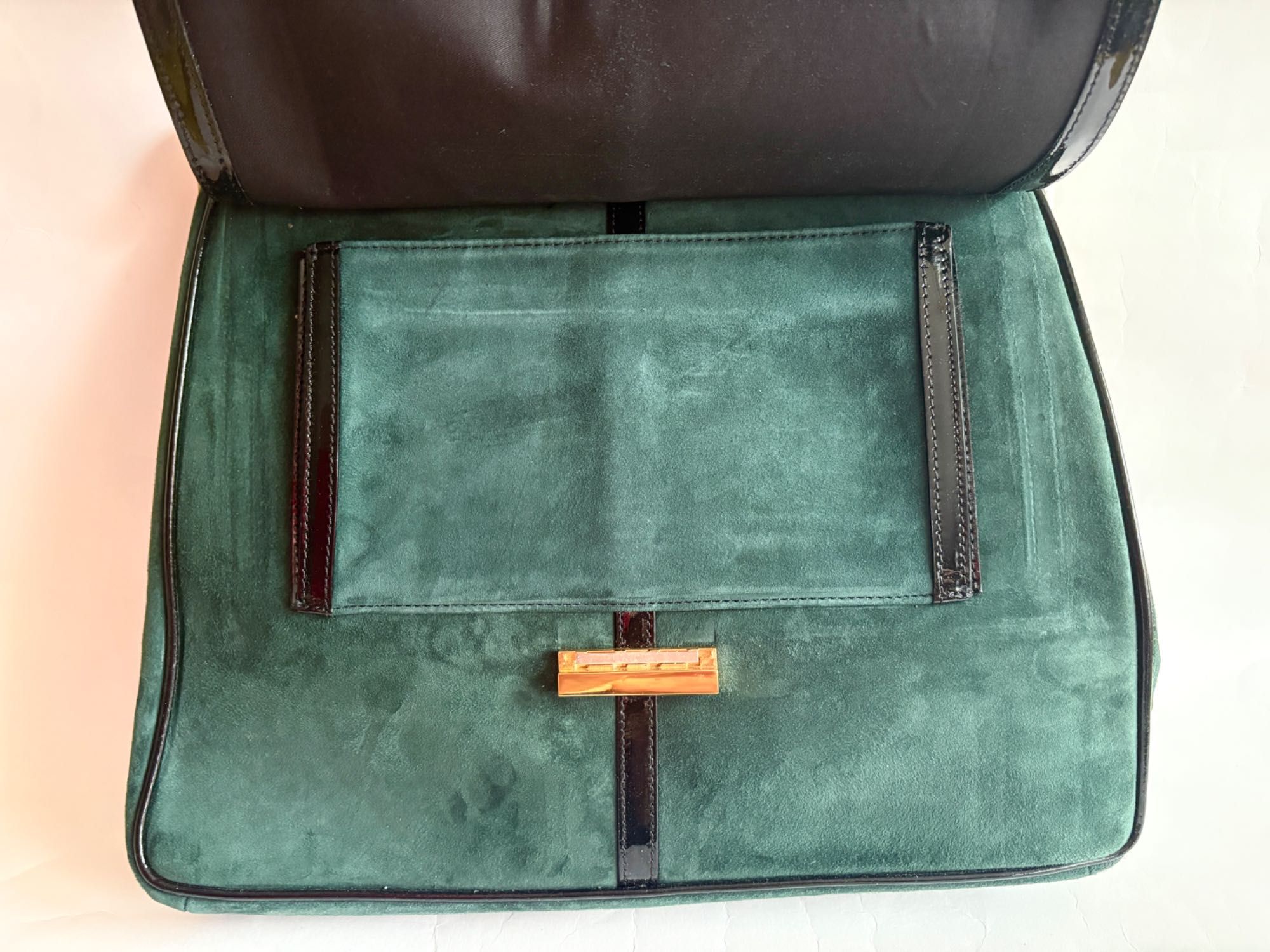 Balmain x H&M torebka torba skóra zamsz