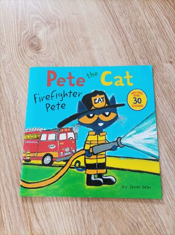 Pete the cat Firefighter Pete z naklejkami