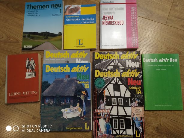 Zestaw książek do nauki języka niemieckiego
