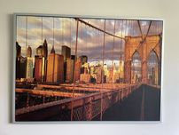 Duzy obraz 140x100 Brooklin Bridge Nowy Jork Ikea Vilshult