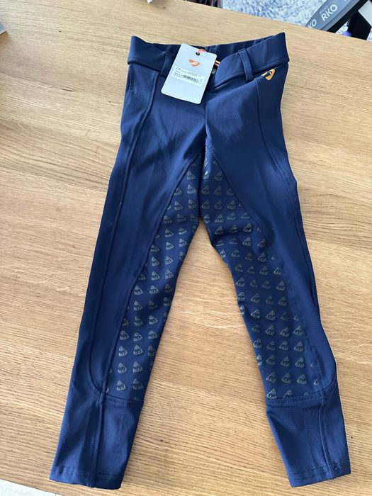 Bryczesy spodnie do jazdy konnej dzieciece XS