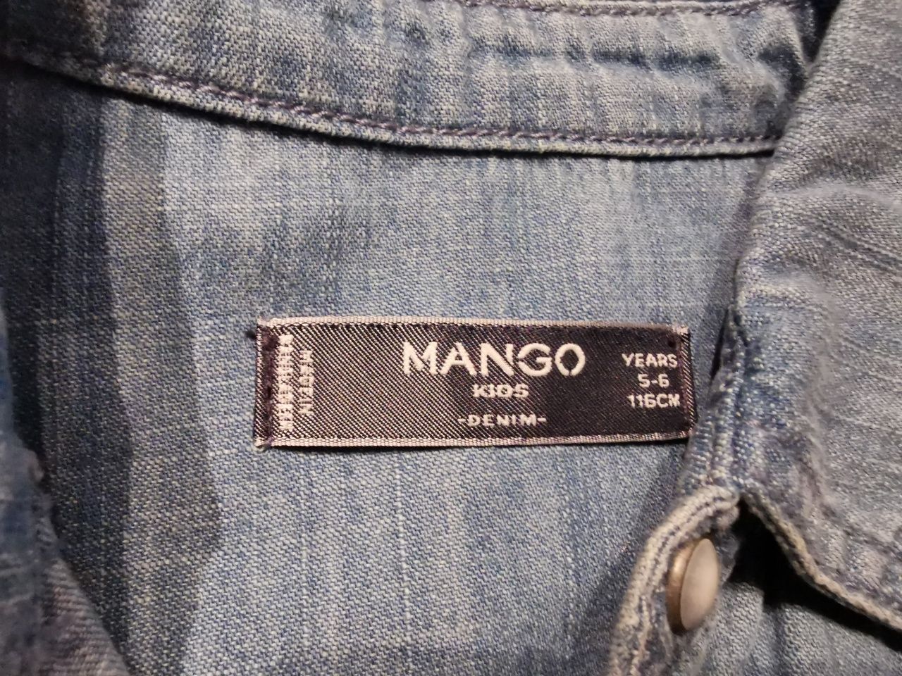 Koszula jeansowa Mango 2szt długi rękaw 116