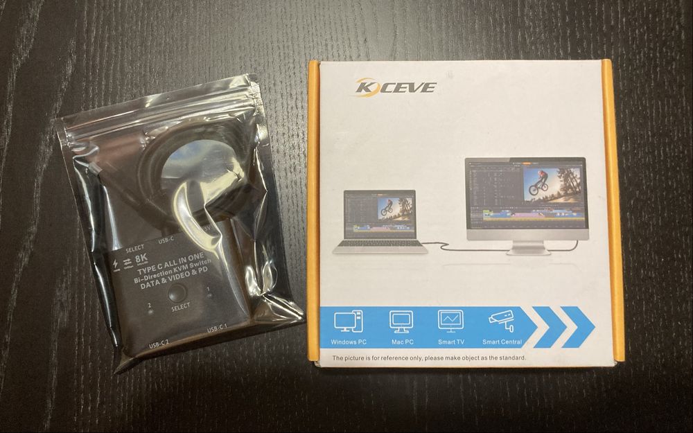 KVM Usb-C Data + Video + PD