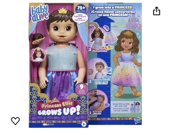 Інтерактивна Лялька, що росте Baby Alive Princess Ellie Grows Up