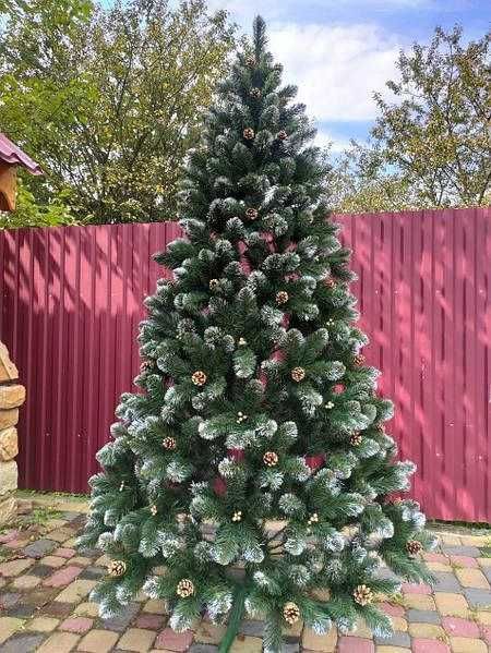 Розпродажа Ялинка заснеженная з шишками Искусственная Ель ЕЛКА АКЦИЯ