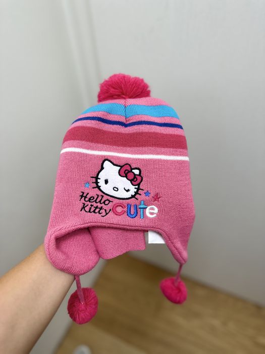 Nowa czapka szalik hello kitty 3-6 lat
