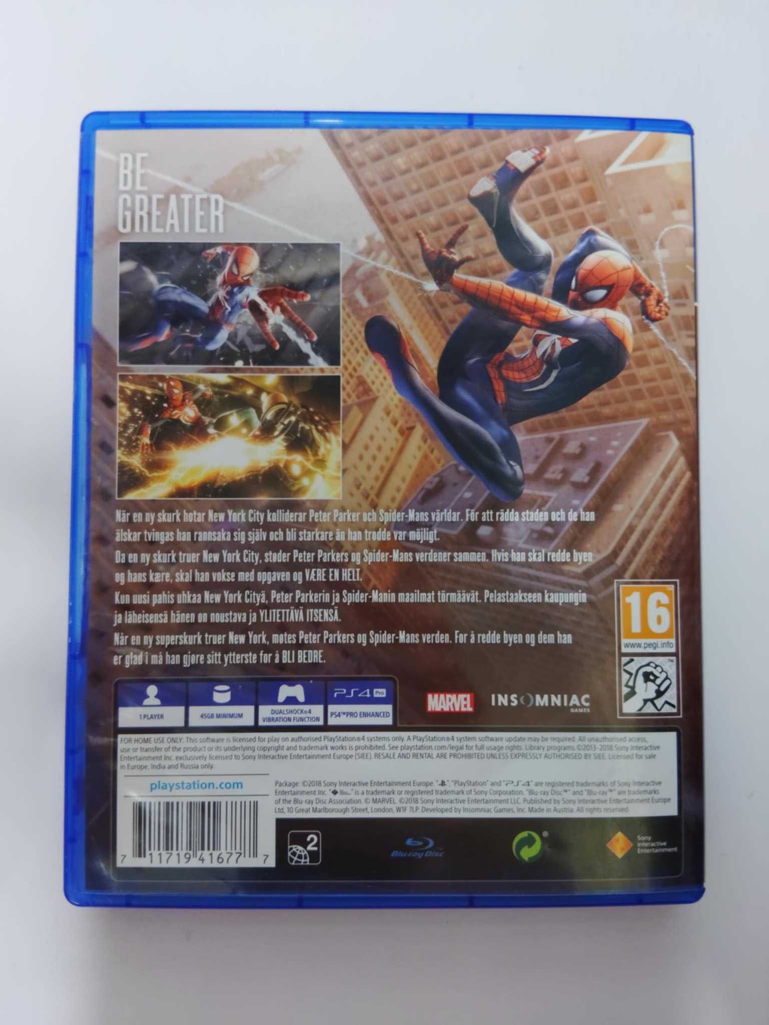 Marvel's SpiderMan PS4 Angielska wersja gry