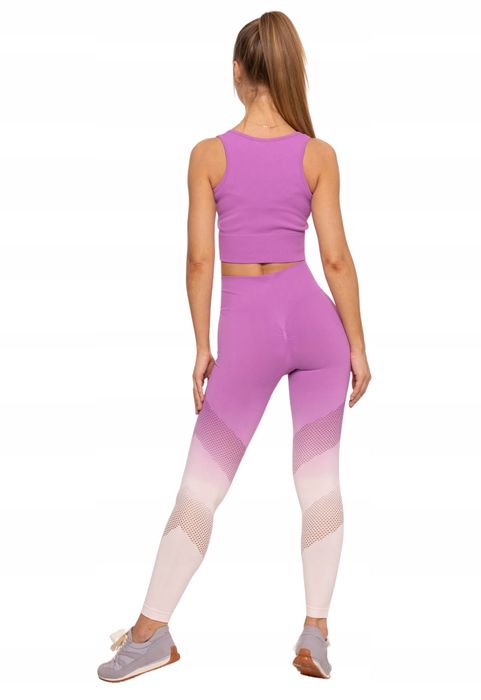 Legginsy Sportowe Wysoki Stan Push-Up Kryjące Na Siłownię Moraj XL