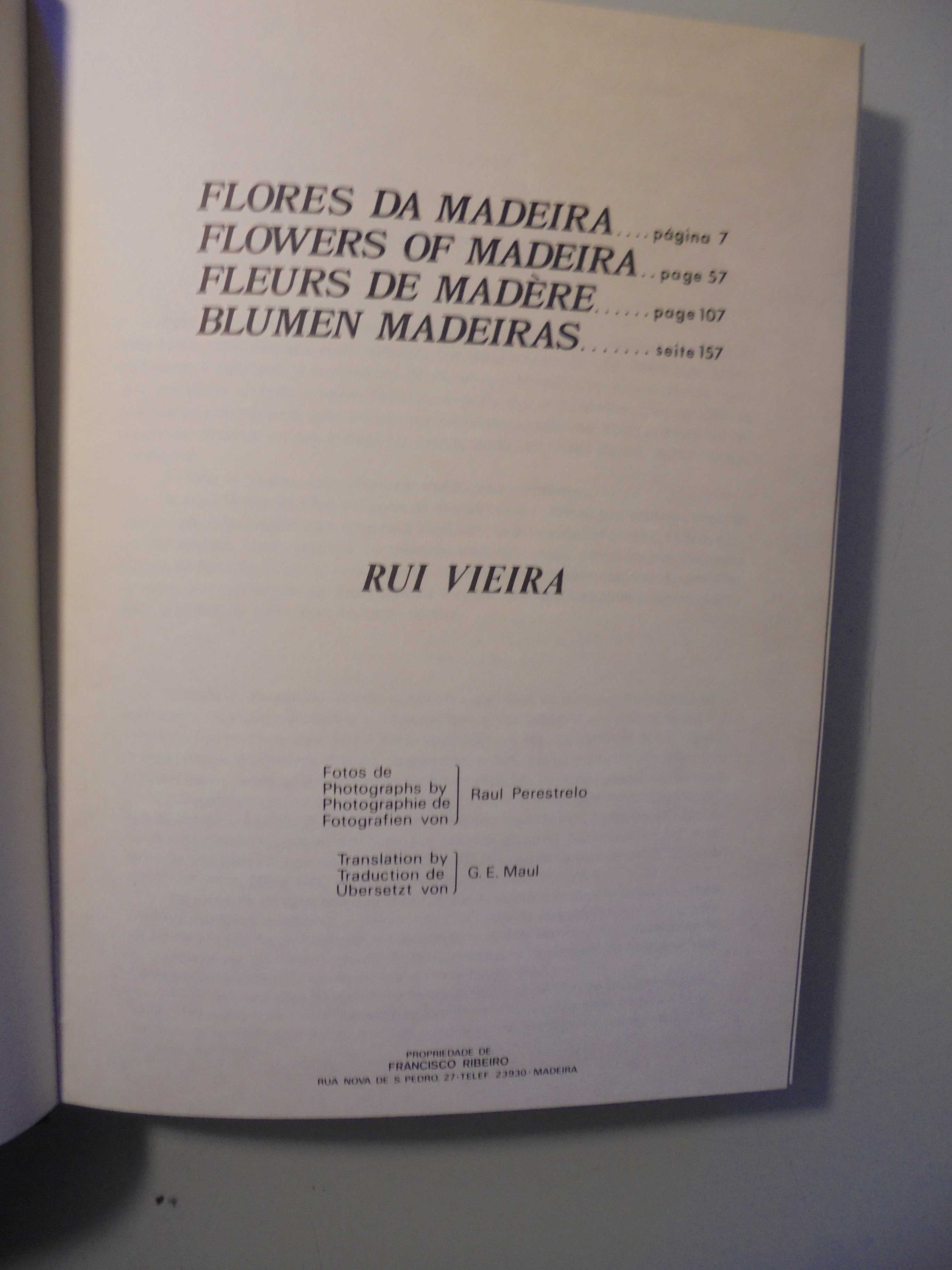 Vieira (Rui);Flores da Madeira;