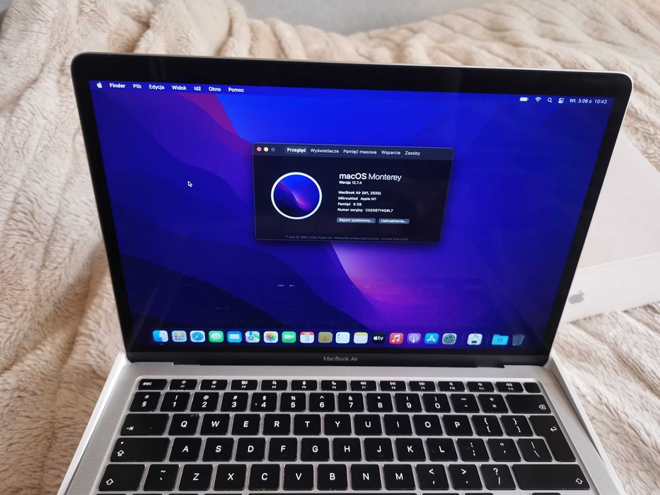 laptop MacBook Air m1 jak nowy