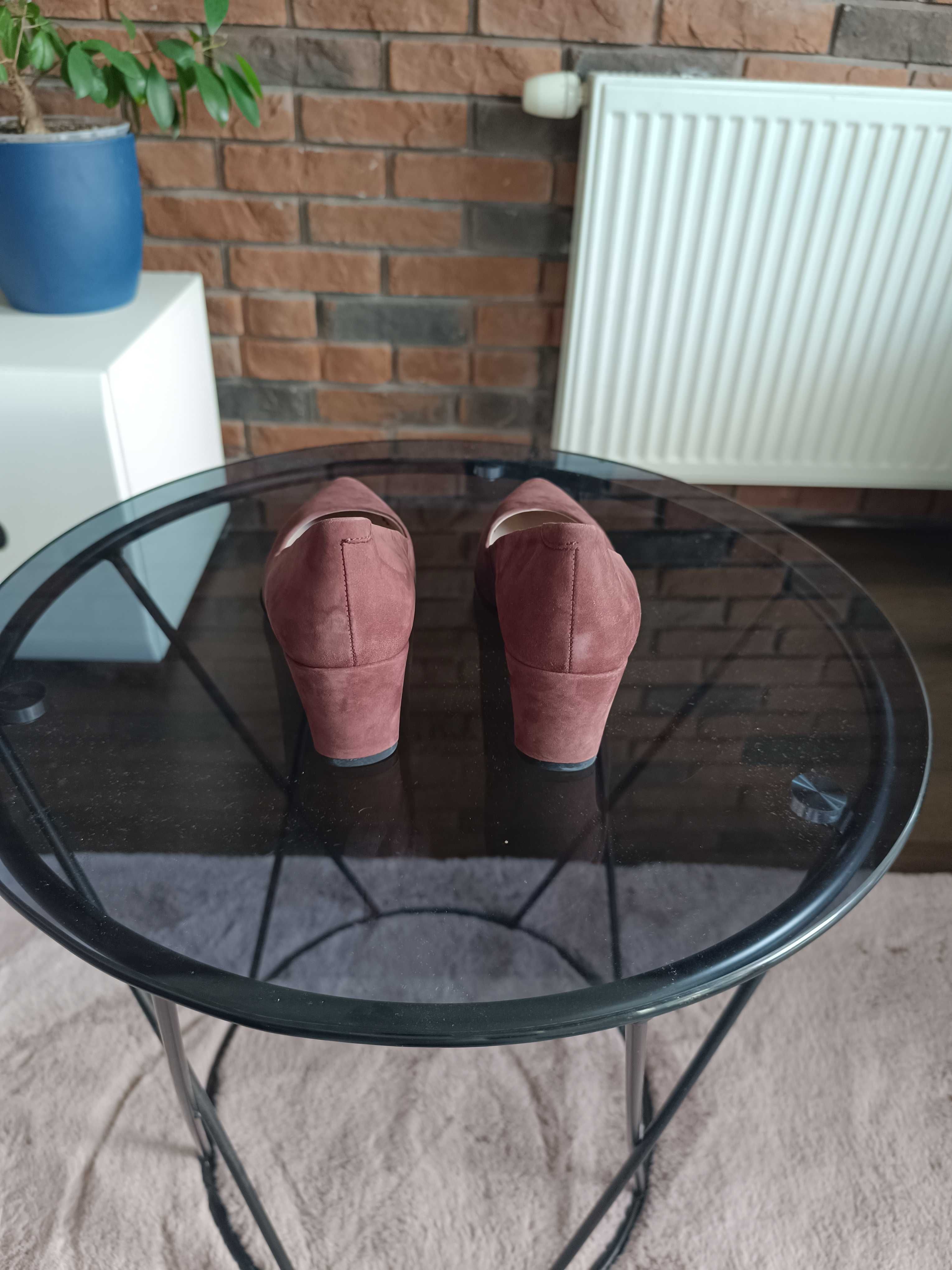 Ecco Shape Pointy Sleek - Czółenka - brązowy 36 nowe