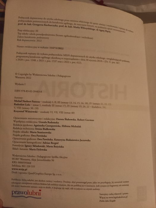 Historia 1. Podrecznik