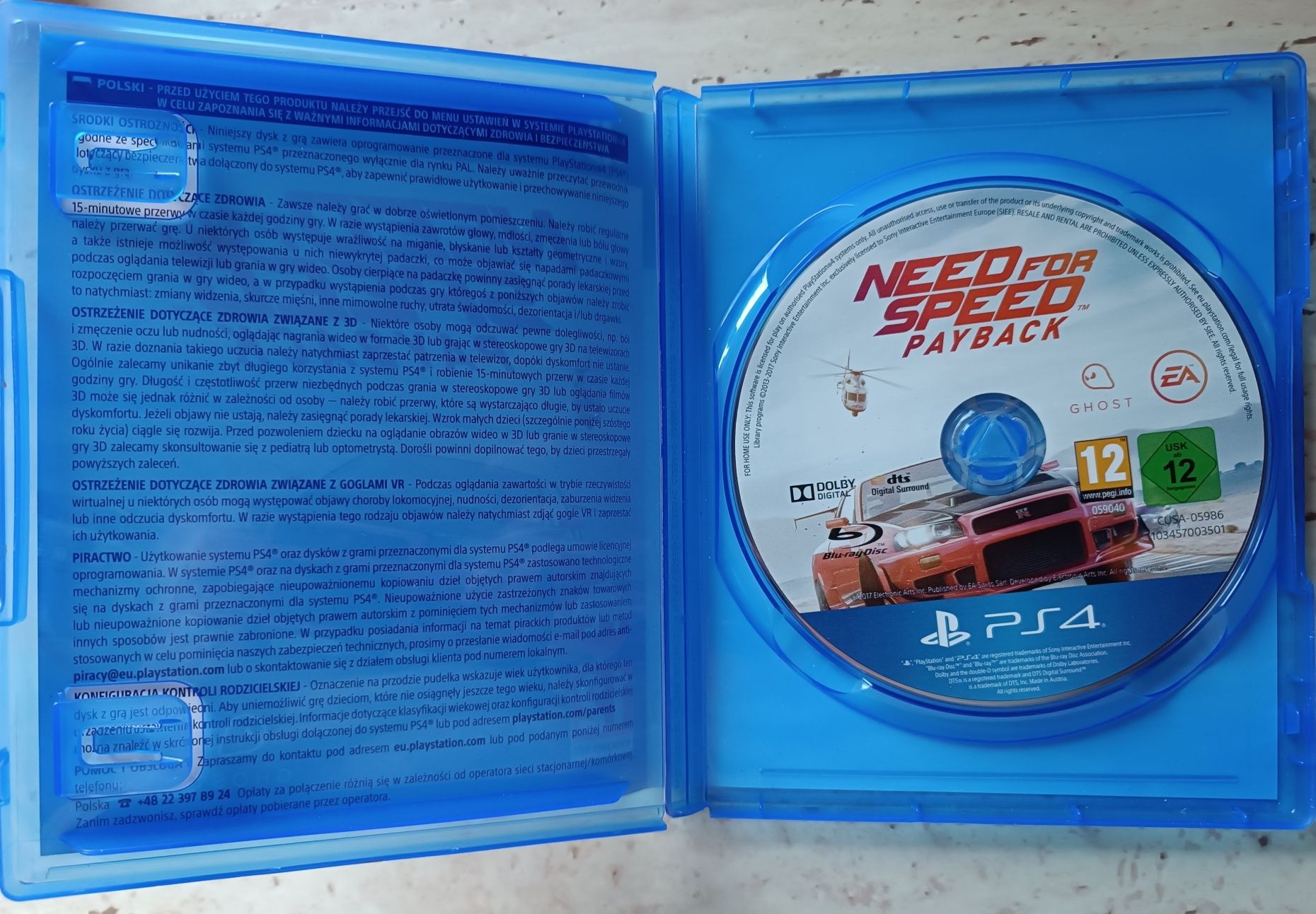 Gra Need For Speed na PS4