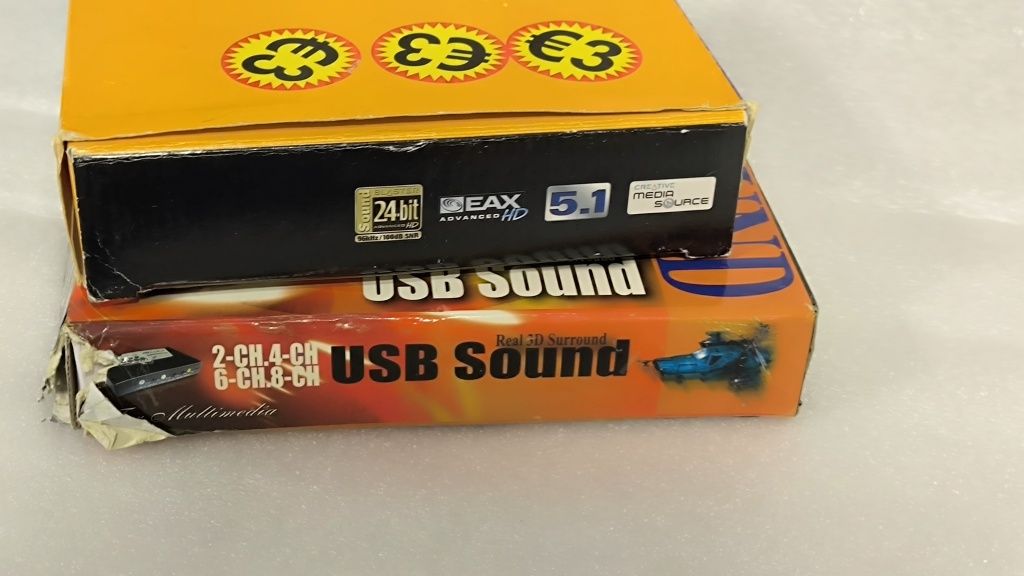 Dwie  Karty muzyczne USB : Creativ Soundblaster Live