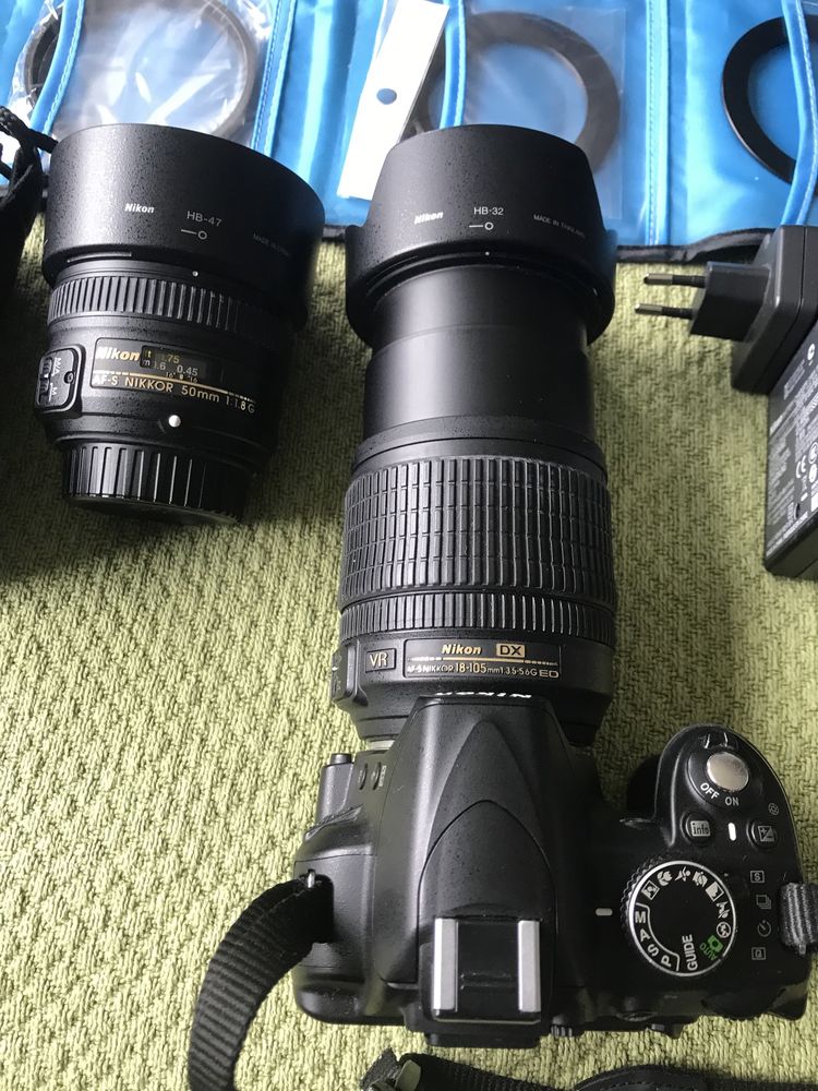 Nikon D3100 2 objectivas e todos acessorios