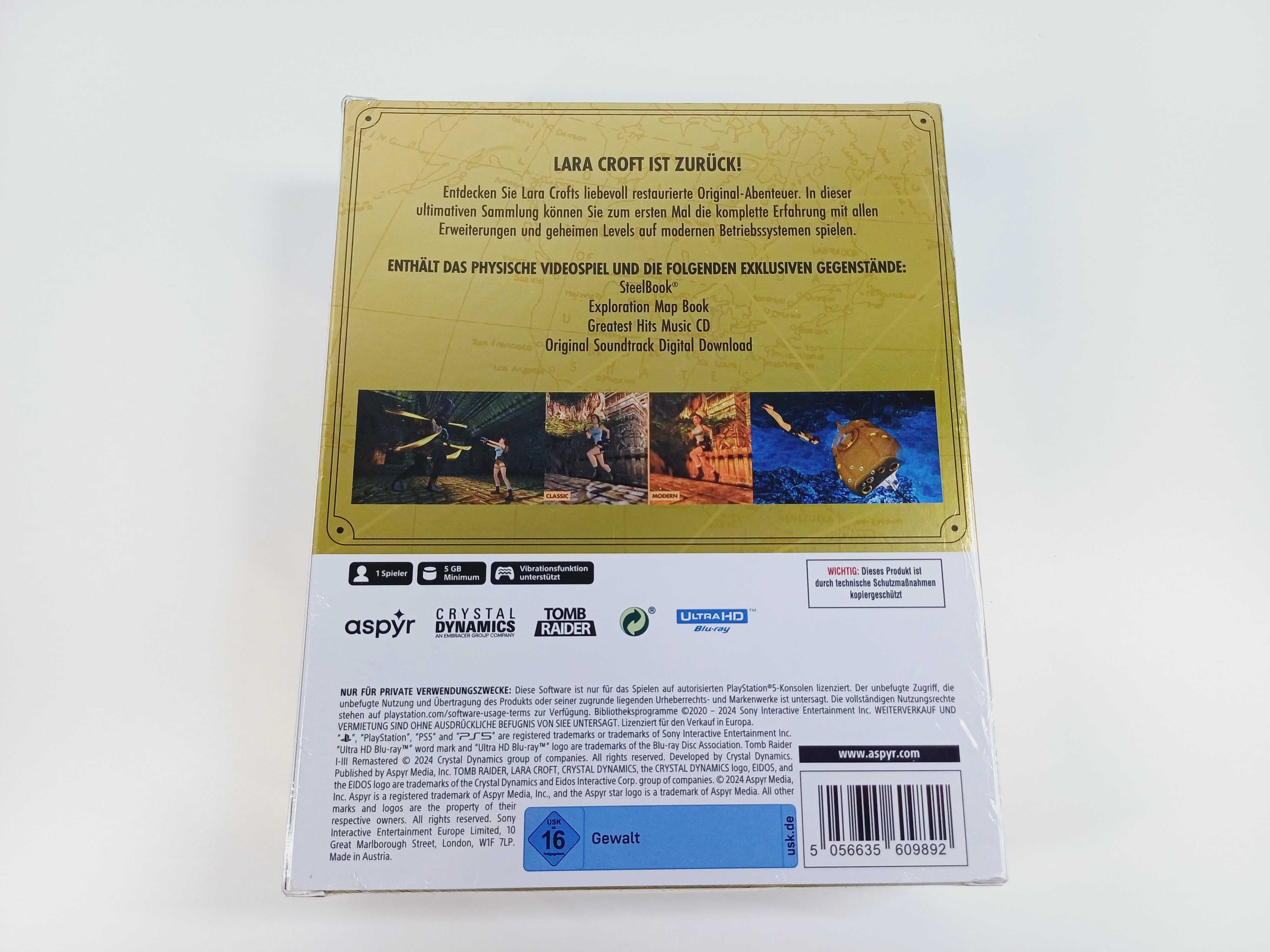 Gra Play Station 5 Tomb Raider 1-3 Remastered Lara Croft niemiecki
