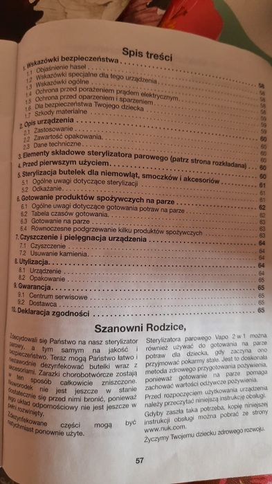 Nuk Vapo 2 in 1- wyparzacz i gotowanie produktów na parze