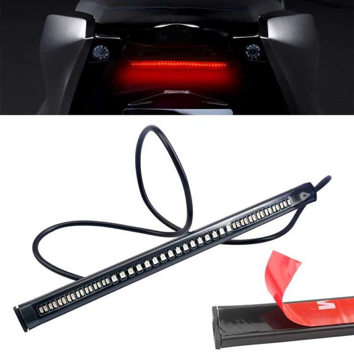 Barra LED com piscas, presença e travão para moto (NOVO)