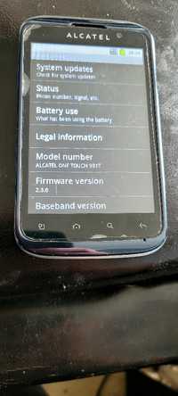 Alcatel 991T One Touch Bez Sim Locka brak klapki menu PL awaryjny