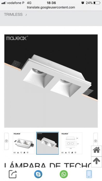 Projetor spot de encastrar lâmpadas Led gu10.