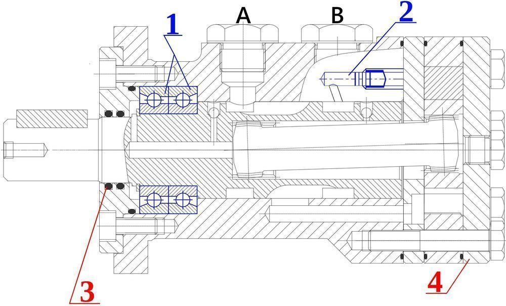 Silnik Hydrauliczny BMR SMR OMP 200 cm3 ALSG2 GR2 [0214]