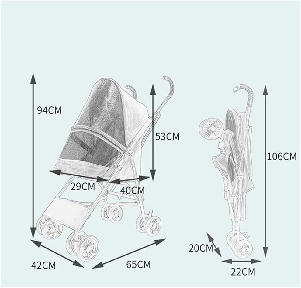 Wózek spacerowy dla zwierząt psa kota kompaktowy składany nowy