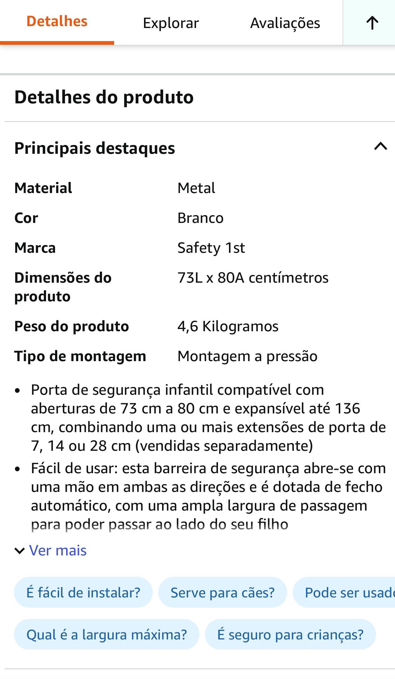 Grade segurança para crianças