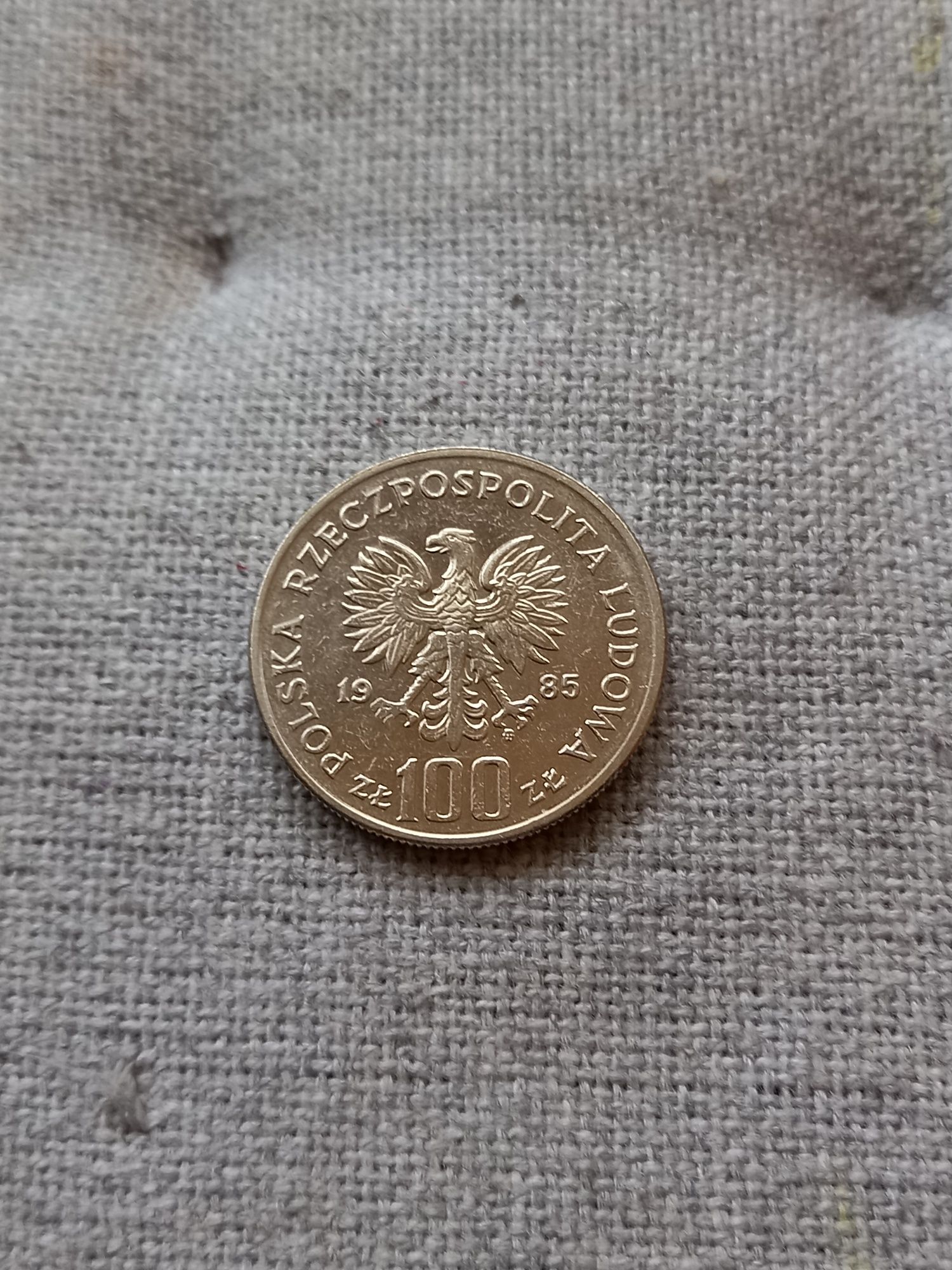 Moneta 100 zl Pomnik-Szpital CZMP 1985r