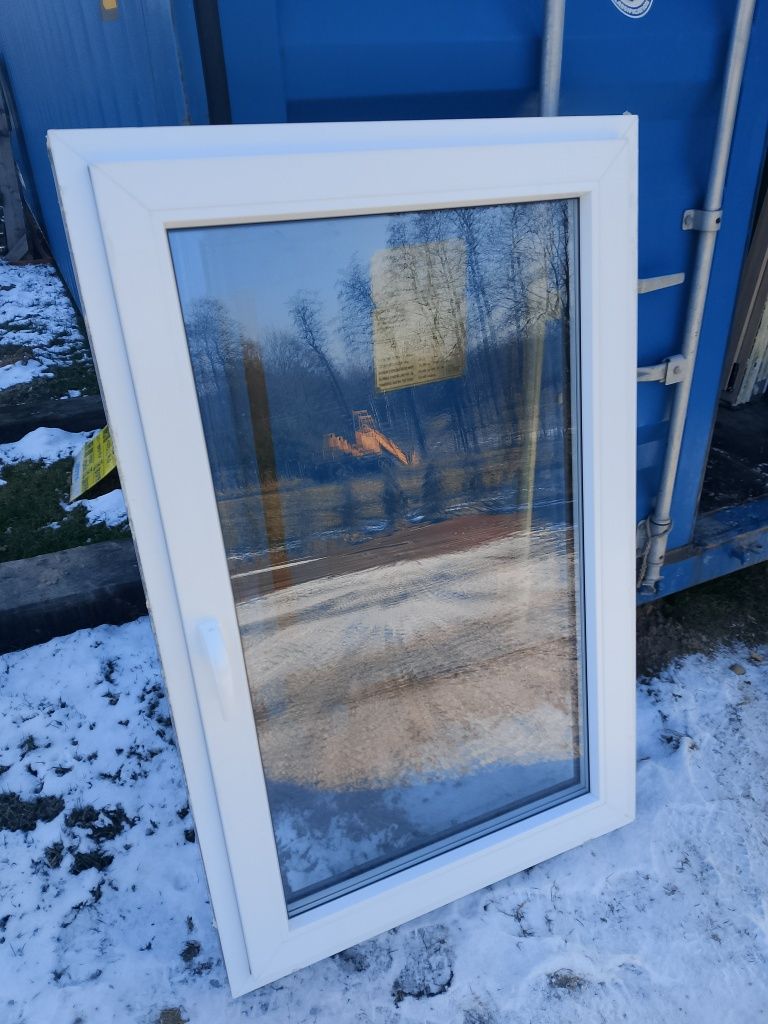 Okno 90x140 nowe 3 szybowe grafit chowane zawiasy