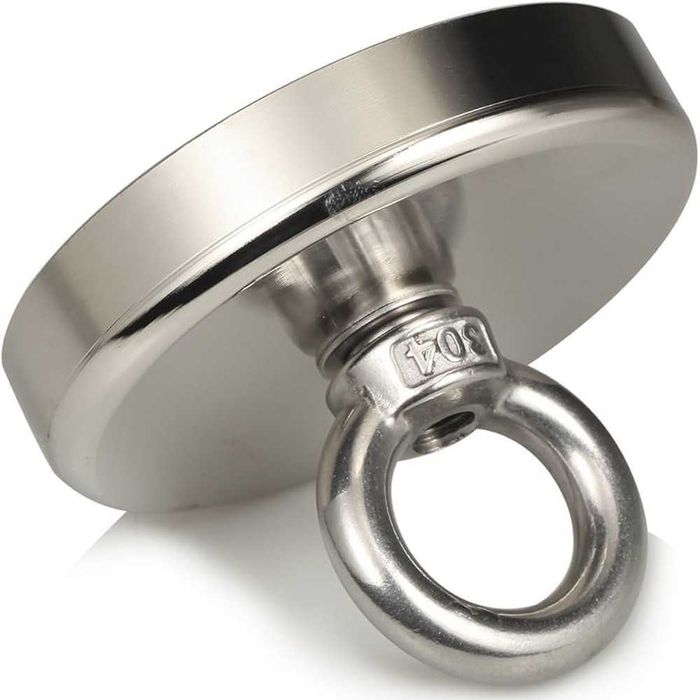 Неодимовий магніт 90мм - 350кг у корпусі із зовнішнім кільцем