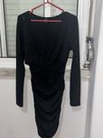 Vestido preto brilhante