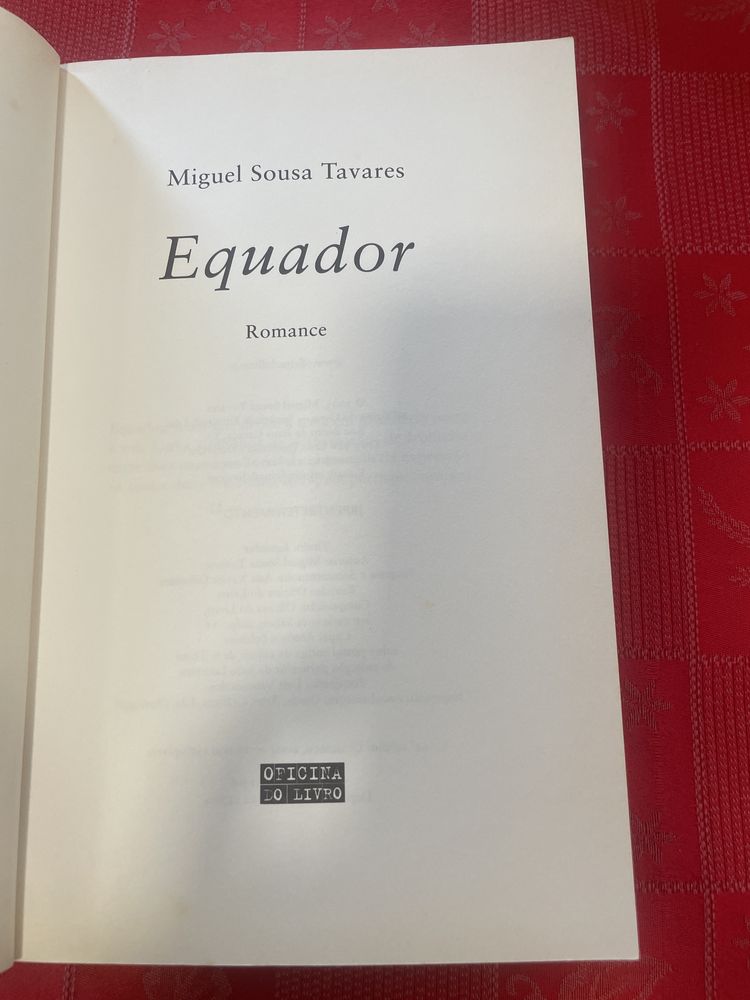 Equador de Miguel Sousa Tavares