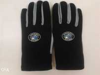 Luvas de pele e neoprene da Subaqua M