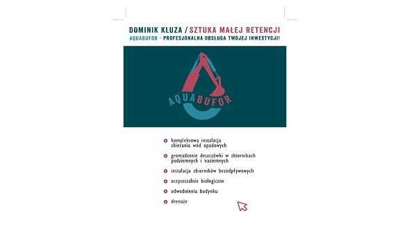 Zbiorniki na deszczówkę, oczyszczalnie biologiczne, drenaże