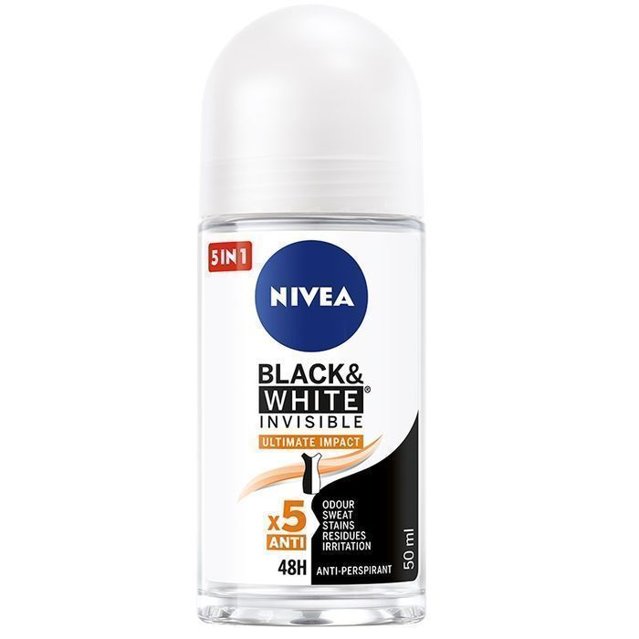 NIVEA Antyperspirant Black White Invisible 50ml - Ochrona Niezawodna