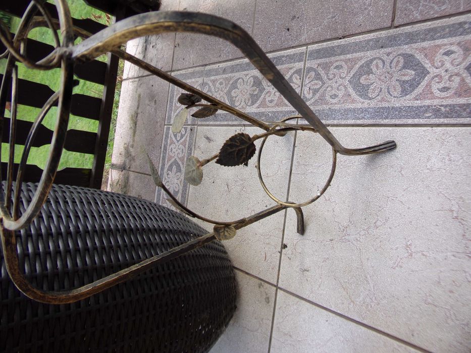 Duża XXL donica czarna rattan bambus Ikea Osłonka kwietnik latarnia