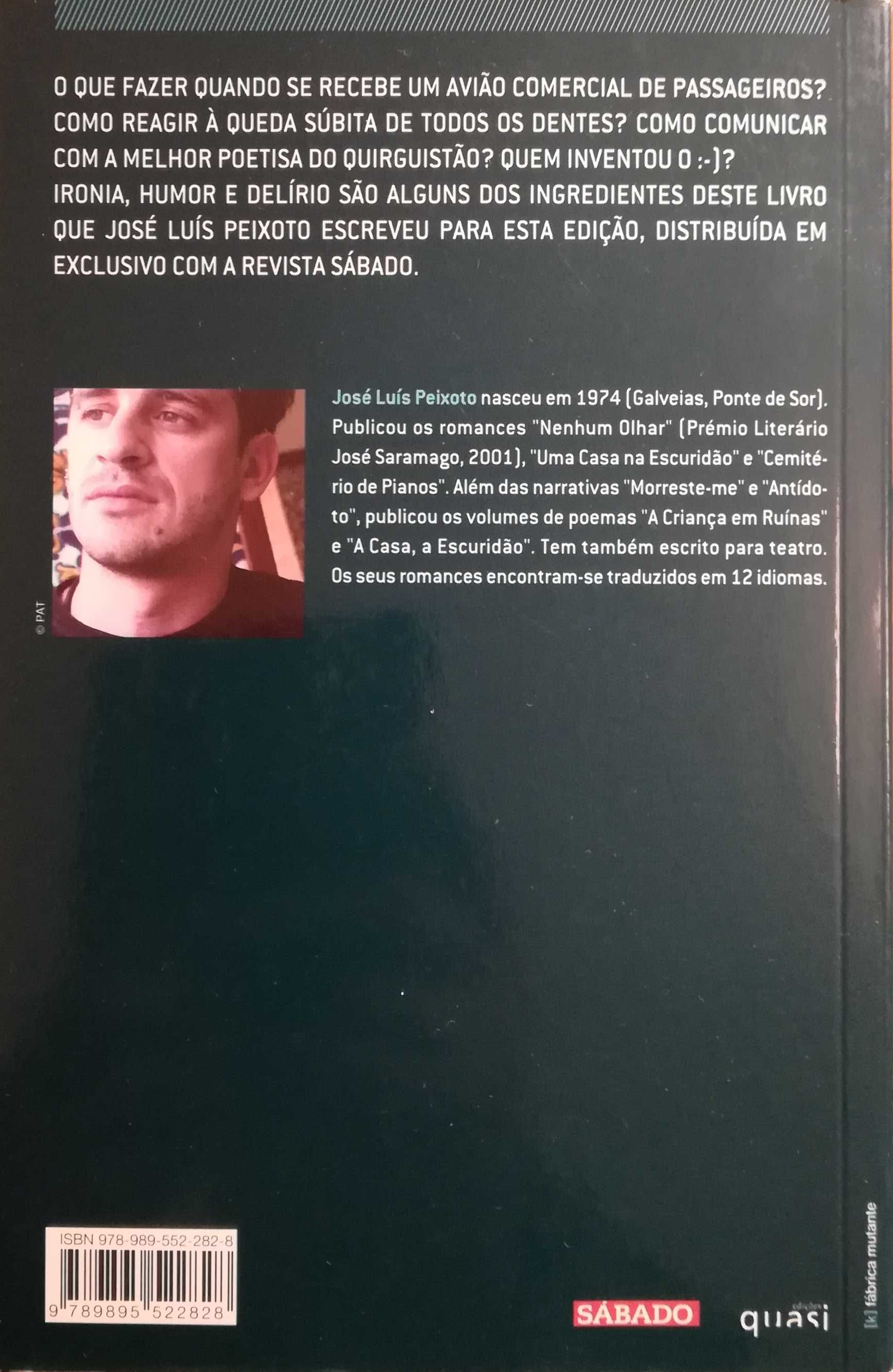 Livro - Hoje Não - José Luís Peixoto