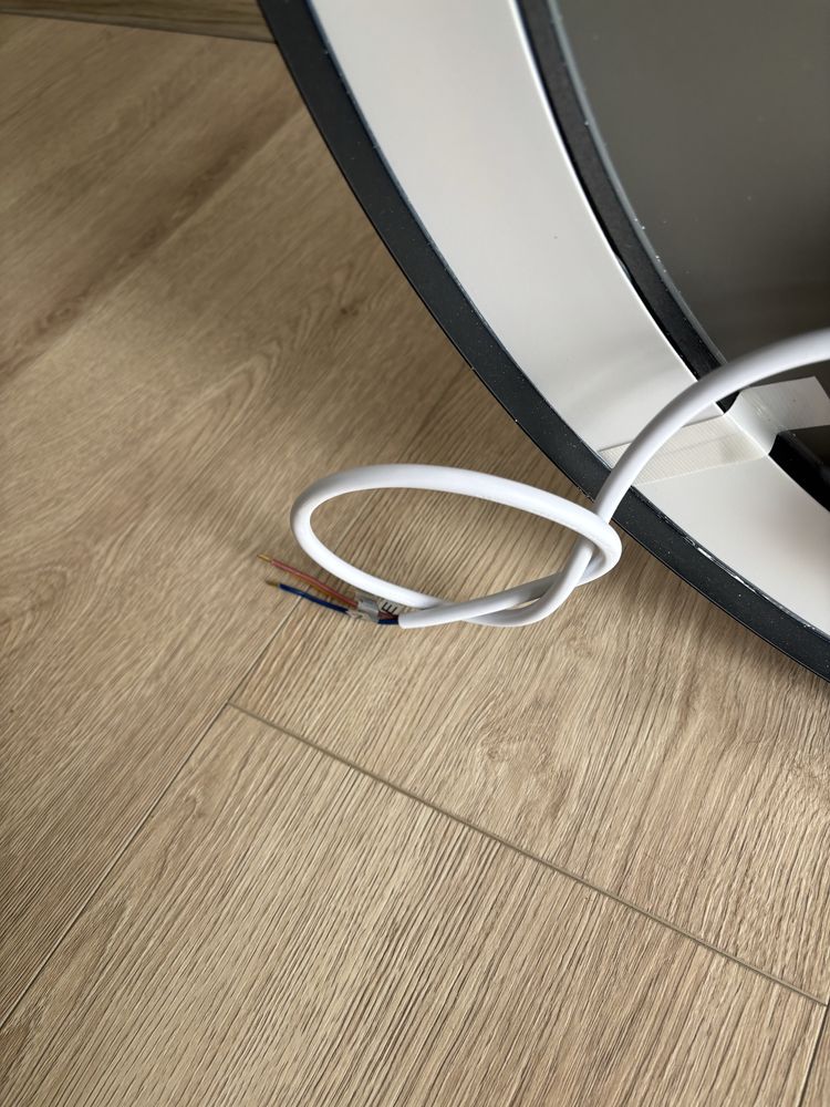 Nowe lustro led 60cm na pasku dotykowe czarna rama