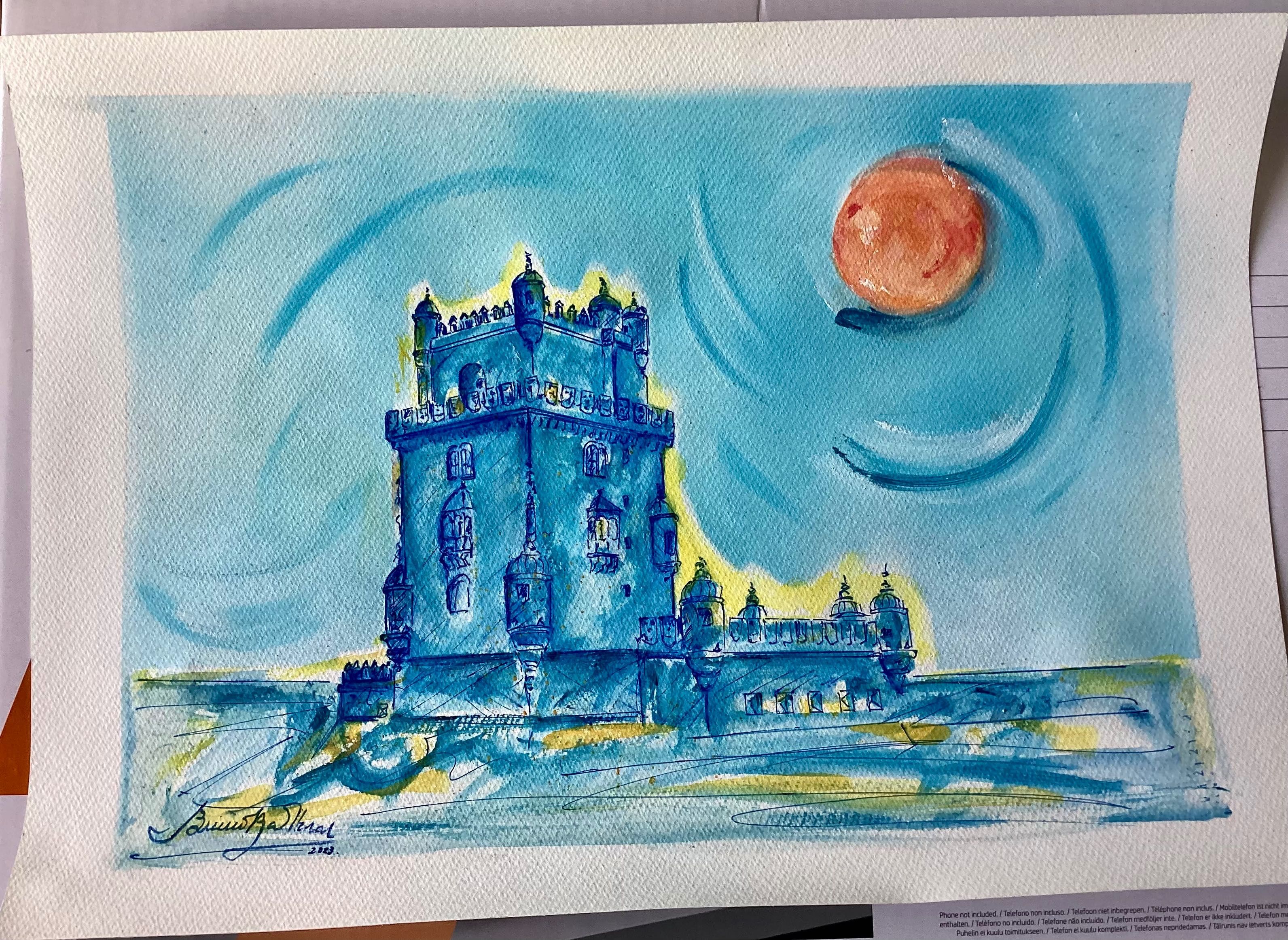 Torre de belem feita a mao