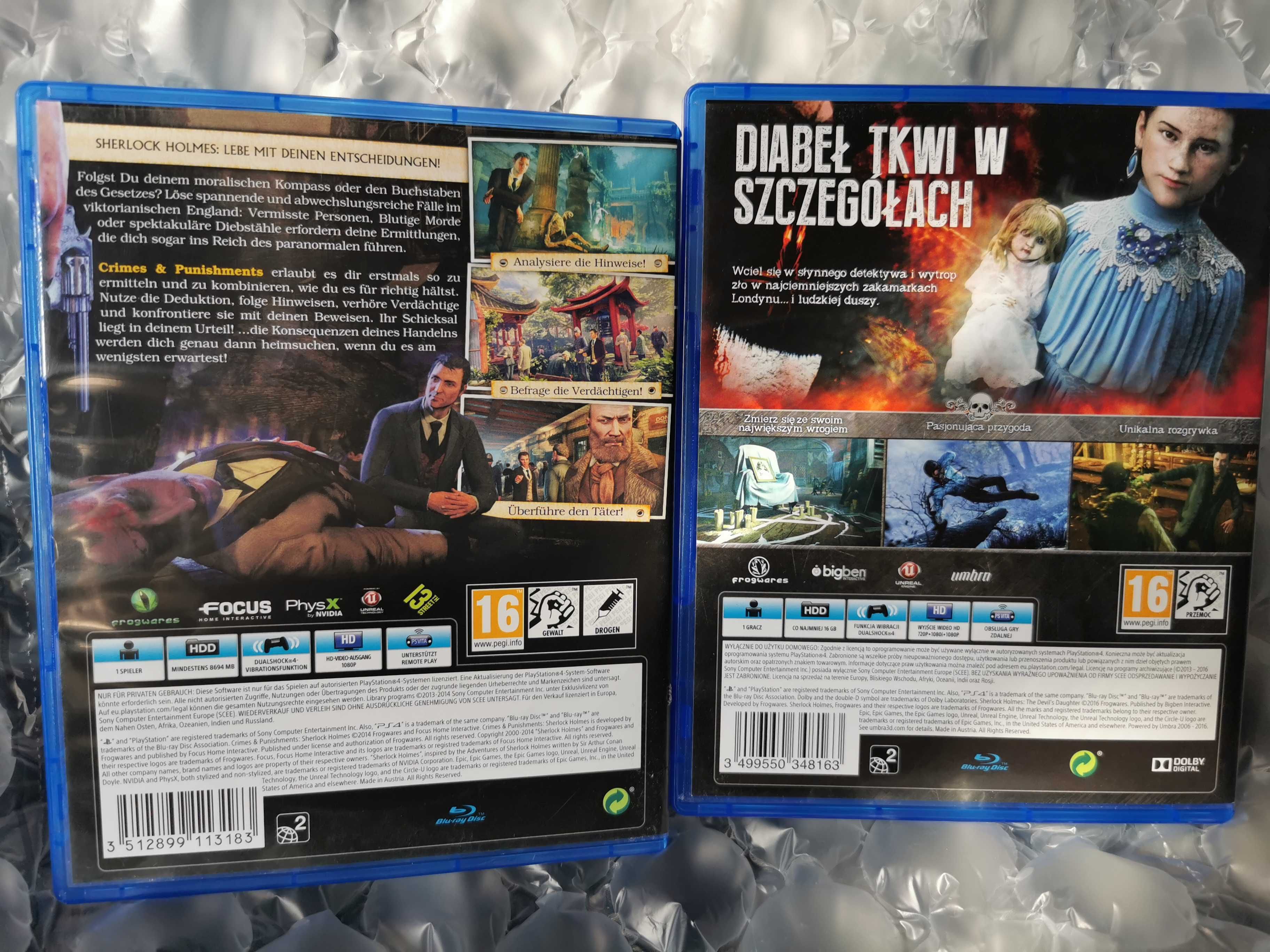 SHERLOCK HOLMES Collection - 2 GRY - PL - PS4