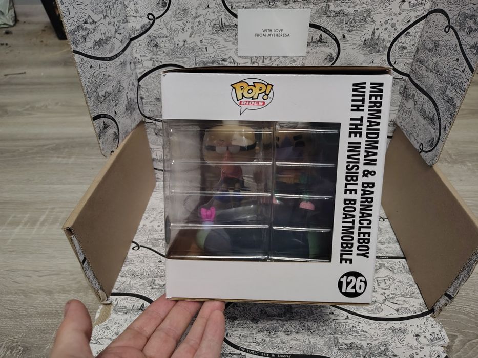 Funko pop SpongeBob squarepants mermaidman & bernacleboy with the invi