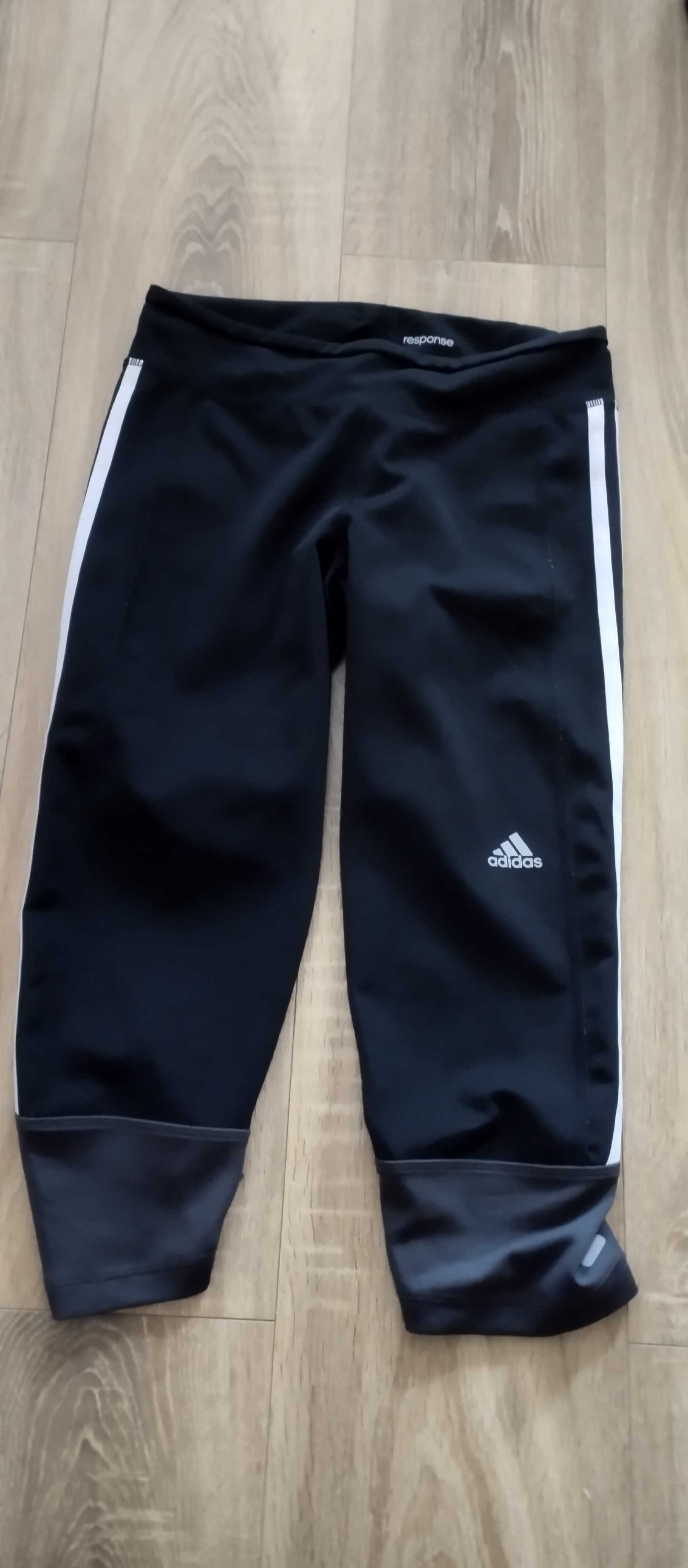 Legginsy sportowe 3/4 damskie czarne S/36 Adidas