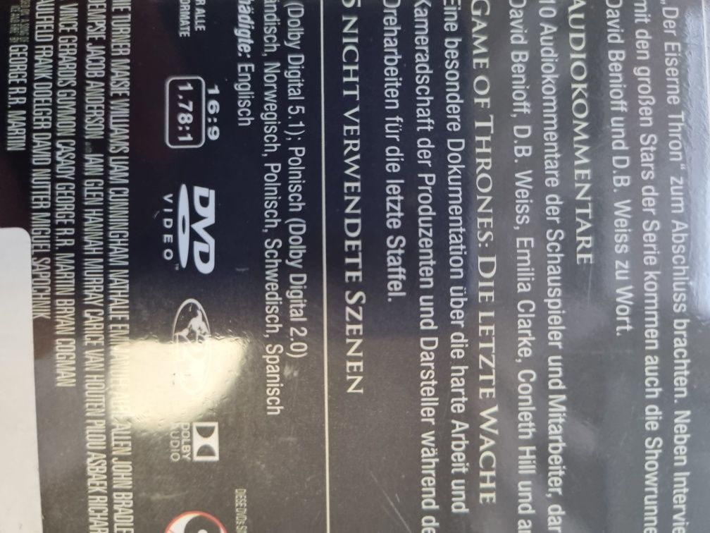 Gra o Tron Sezon 8 PL(4 DVD)