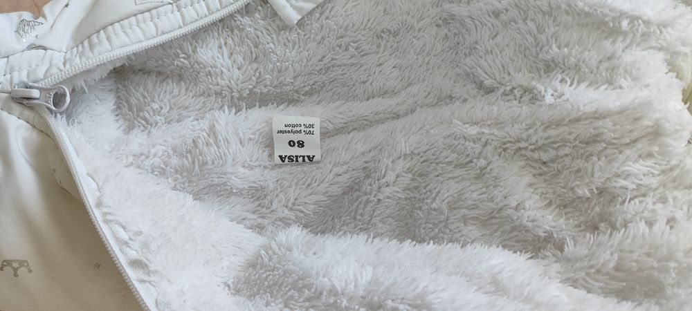 Зимовий комбінезон білосніжний розмір 80