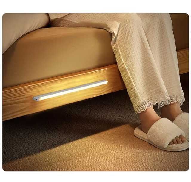 Inteligentna lampka nocna led czujnik ruchu zmierzchu biała zimna 20
